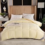 BOtizr Easy Clean Duvet,4 Jahreszeiten Bettdecken 135 X 200,Winter/Sommer WeißEs...