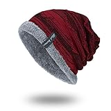 TDEOK Cap Pferdeschwanz Damen Heading Mode Outdoor-Warmer Strickhut Mütze Cap Unisex...