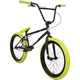 Bullseye Projekt 501 BMX 20 Zoll Park Freestyle Bike Fahrrad (Schwarz/Grün)