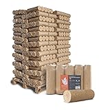 HEIZFUXX Holzbriketts Weichholz Nielsen L Kamin Ofen Brenn Holz Heiz Grill Smoker Brikett...