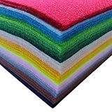 Bastelfilz, Filzbogen 40 Farben, Weicher Filzstoff zum Nähen, Filz Basteln für...