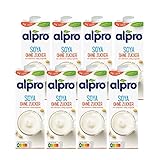 Alpro Sojadrink Ohne Zucker Natur Pflanzlicher Drink Vegan 1l (8er Pack)