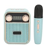 Uxsiya Mini-Karaoke-Maschine, tragbarer Bluetooth-Lautsprecher, professionell, stilvoll,...