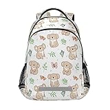 Kcldeci Kinder-Rucksack für Mädchen und Jungen, niedlicher Koala-Schmetterling,...