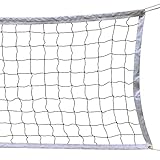 SIVENKE Volleyball Netz faltbar Standard 9.5m x 1m Volleyball Ersatznet Garten/Strand...