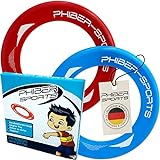 PHIBER-SPORTS Frisbee-Ringe – 2er Doppelpack Premium leichte Wurfringe – 80% Leichter...
