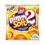 nimm2 Soft – 1 x 345g Maxi Pack – Gefüllte Kaubonbons in vier Sorten mit Fruchtsaft...