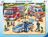 Ravensburger Kinderpuzzle - 06144 Spannende Berufe - Rahmenpuzzle für Kinder ab 4 Jahren,...