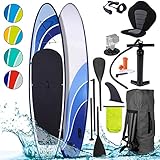 BRAST SUP Board Wave Design | Aufblasbares Stand up Paddle Set | 300-365cm viele Modelle |...