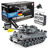 GOODS+GADGETS Ferngesteuerter RC German Tiger I 1:16 Modellbau Panzer 2.4GHz mit...