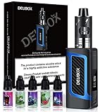 DEUBOX E Zigarette 80W X7 ohne Nikotin mit 5 x10ml e liquid, elektrische Zigarette...