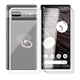 AQGG Hülle + 2 Displayschutzfolien für Google Pixel 7a (6.10') Cover +Handy Ring Halter...