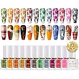 BORN PRETTY Nail Art Stamping Polish Stampinglack Set Weiss Schwarz Silber Stamping Lack...