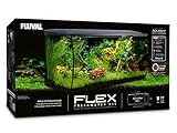 Fluval Flex Aquarium 123L, Süßwasser Aquarium, schwarz