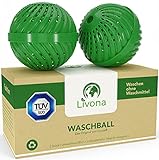 2 x Original Livona® Waschball [TÜV-GEPRÜFT] - Öko Waschkugel - Waschen ohne...