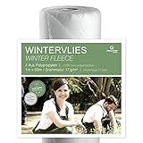 Prolifiqs Wintervlies für Pflanzen 17g I Thermovlies/Frostschutz Überwintern auf...