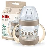 NUK for Nature Trinklernbecher | 150ml | Haltegriffe und brustähnlicher Trinkschnabel |...