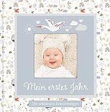 Babyalbum mit Fensterausschnitt für das 1. Lebensjahr zum Eintragen der schönsten...