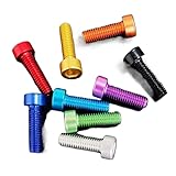 GatherTOOL 10 Stück DIN912 Aluminium Zylinderkopfschraube M2 M2.5 M3 M4 M5 M6* Länge...