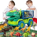 TEMI Dinosaurier-LKW-Spielzeug für Kinder von 3 bis 5 Jahren,...