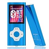 MYMAHDI Bluetooth 5.0 MP3/MP4-Player mit 32 GB Speicherkarte, 1,8 Zoll LCD-Bildschirm,...