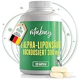 Vitabay R-Alpha-Liponsäure 300 mg • 120 Kapseln • R ALA mit Thioctsäure •...