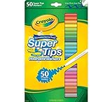 Crayola 58-5050 Supertips Waschbare Markern, 50 Stück