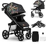 LIONELO Annet Plus Buggy bis 22 kg mit Liegefunktion, Kinderwagen klein zusammenklappbar...