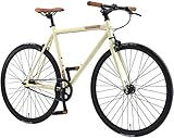 BIKESTAR Singlespeed 700C 28 Zoll City Stadt Fahrrad Fixie | 53 cm Rahmen Rennrad Retro...