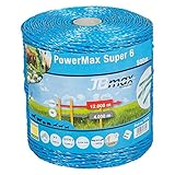 horizont PowerMax Super 6 Weidezaunlitze 500m blau, 6 x TBM, für lange Zäune, 100kg...