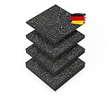 BAUHELD® Terrassenpads 90x90x 10mm [24 Stück] Stabile Bautenschutz-Matte aus...