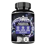 Magnesium L-Threonate 2000mg pro Tagedosis | 120 Kapseln | 1 Monat Vorrat |...