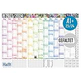 Großer Wandkalender Schuljahr 2023/2024 A1+ | 89 x 63cm gefalzt | Schuljahreskalender,...