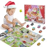 Adventskalender Auto Kinder 2024, Spielzeug ab 2 3 4 5 6 Jahre Junge Weihnachtskalender...