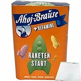 Frigeo Ahoj Raketenstart Box prickelnde Brause-Bonbons (125g Packung) + usy Block