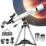 Teleskop Astronomie, Teleskope für Erwachsene, 70 mm Öffnung und 700 mm Brennweite,...