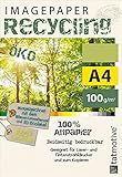 TATMOTIVE Imagepaper Recyclingpapier Öko 100g/qm DIN A4, FSC zertifiziert, geeignet für...