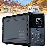 Tragbare Powerstation 1075/1380Wh,1000/1500W Reine Sinuswelle Solar Generatoren Akku mit...