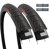 Fincci Set Paar Fahrradreifen 26 x 2,125 Zoll 54-559 Fahrradmantel Faltbar Slick Reifen...