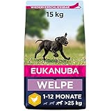 Eukanuba Welpenfutter mit frischem Huhn für große Rassen, Premium Trockenfutter für...