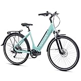 TRETWERK - 28 Zoll E-Bike - Damen E-Trekkingbike - Amber - Pedelec Damenfahrrad mit 8 Gang...