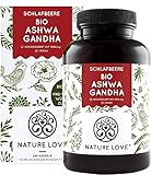 NATURE LOVE® Bio Ashwagandha - Hochdosiert mit 1950mg je Tagesdosis - 240 Kapseln -...