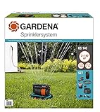 Gardena Sprinklersystem Komplett-Set mit Versenk-Viereckregner OS 140: Bewässerungssystem...