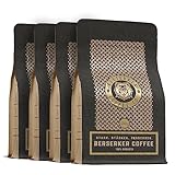 BERSERKER COFFEE Geröstete Kaffeebohnen extra stark mit 237 mg Koffein auf 100 ml - 100%...