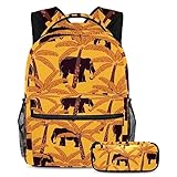 VAPOKF Leichtes Schulrucksack-Set für Teenager, Mädchen, Jungen, Damen, Schultaschen mit...