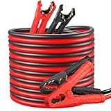 MAMIZO 12V/24V Überbrückungskabel, Startkabel Set Starthilfekabel, 4m 30mm² 1000A, den...