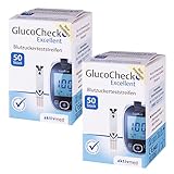 GlucoCheck Excellent - 100 Blutzuckerteststreifen zur Kontrolle des Blutzucker-Wertes -...