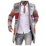 Duohropke Herren Wollmantel Winterjacke Wolljacke Winterparka Lange Businessjacke...