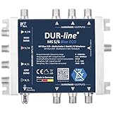 DUR-line MS 5/6 Blue eco Stromspar Multischalter - für 6 SAT Teilnehmer/TV - kein...