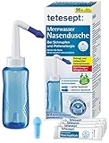 tetesept Meerwasser Nasendusche bei Schnupfen und Pollenallergie – Zur Nasenspülung mit...